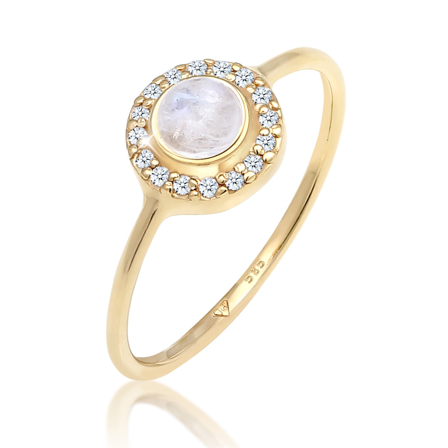 Gold - Elli DIAMONDS | Ring | Diamant ( Weiß, 0,08 ct ) | 585 Gelbgold