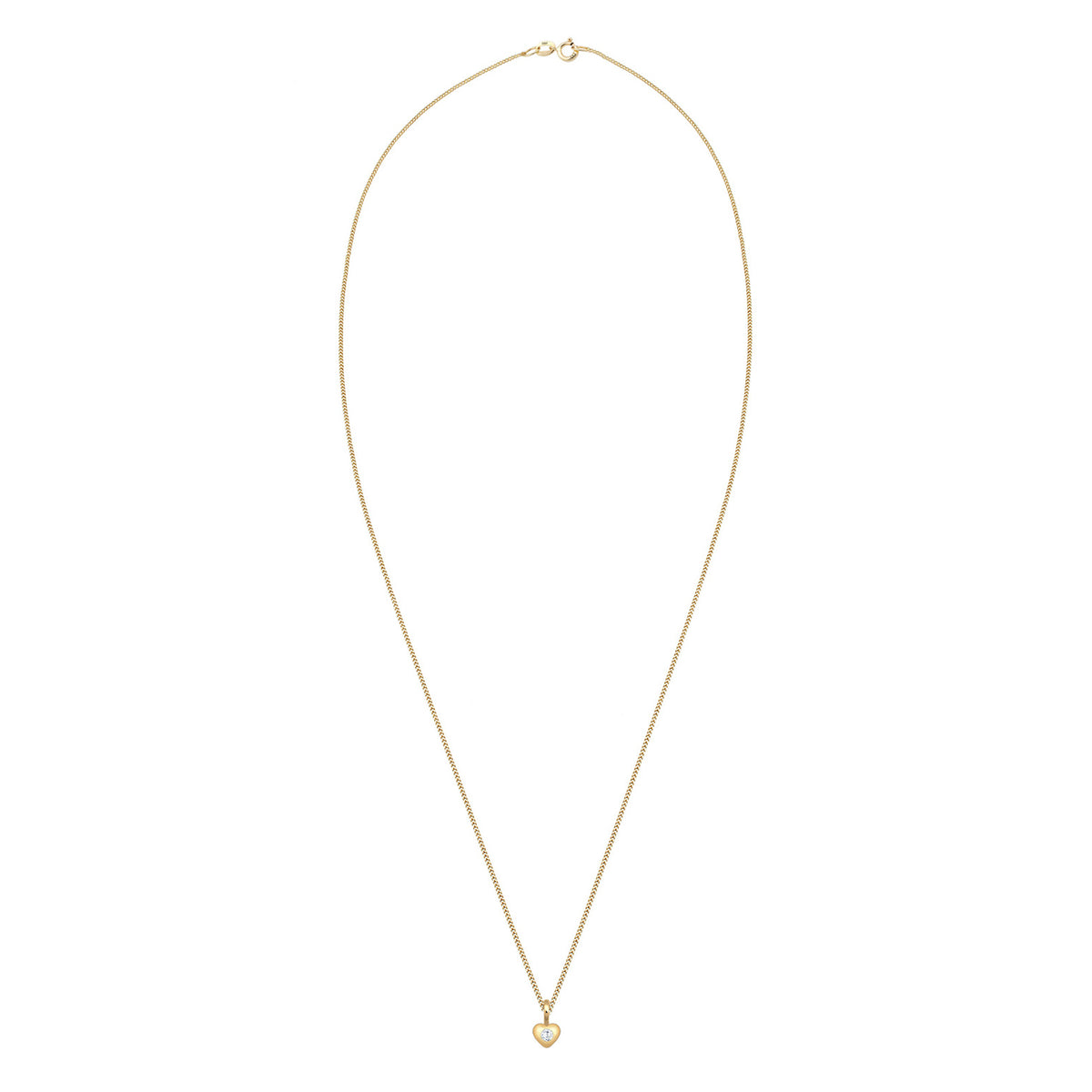 Gold - Elli PREMIUM | Halskette Herz | Zirkonia (Weiß) | 585 Gelbgold
