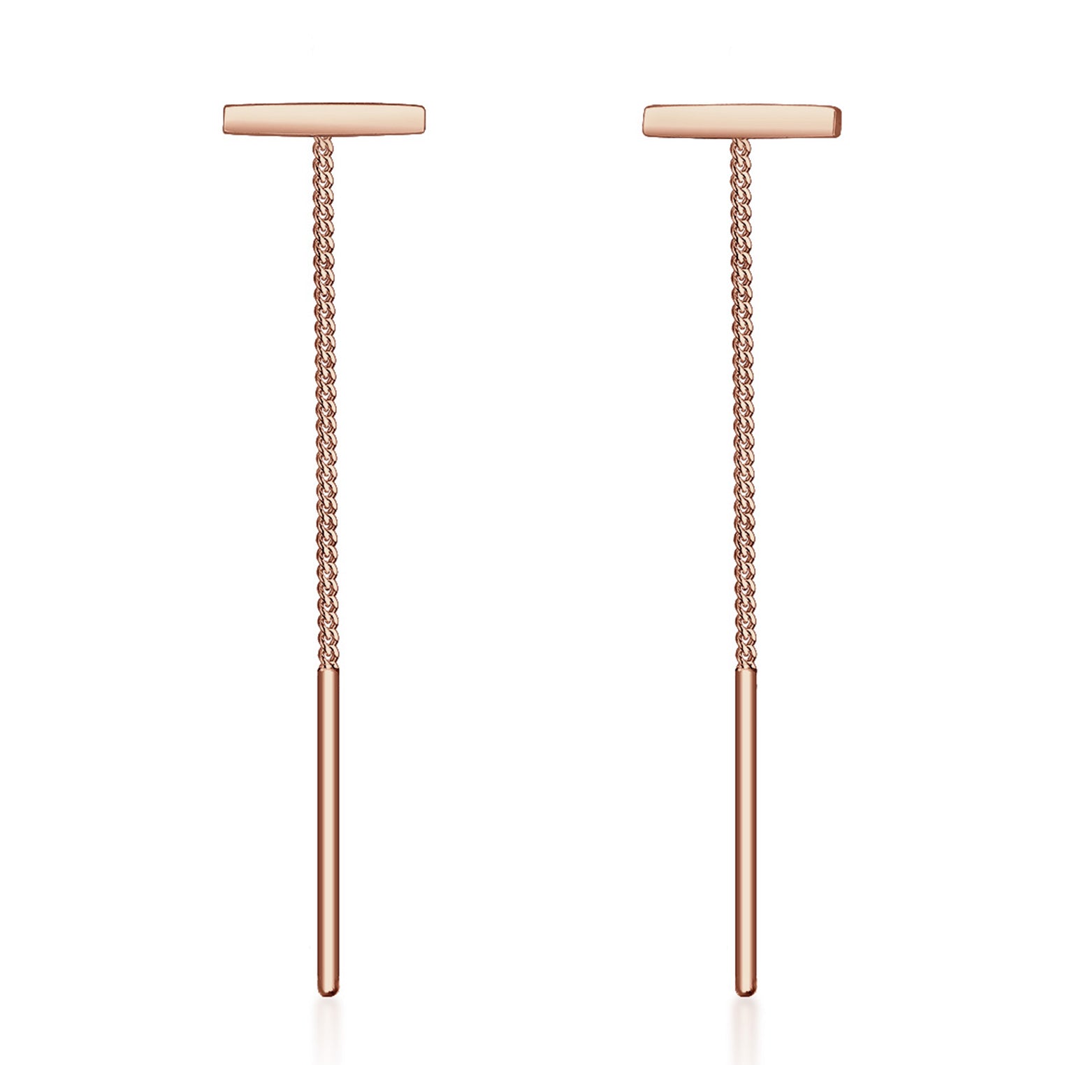 Roségold - Elli | Ohrhänger Ear Chain | 925 Sterling Silber Rosegold