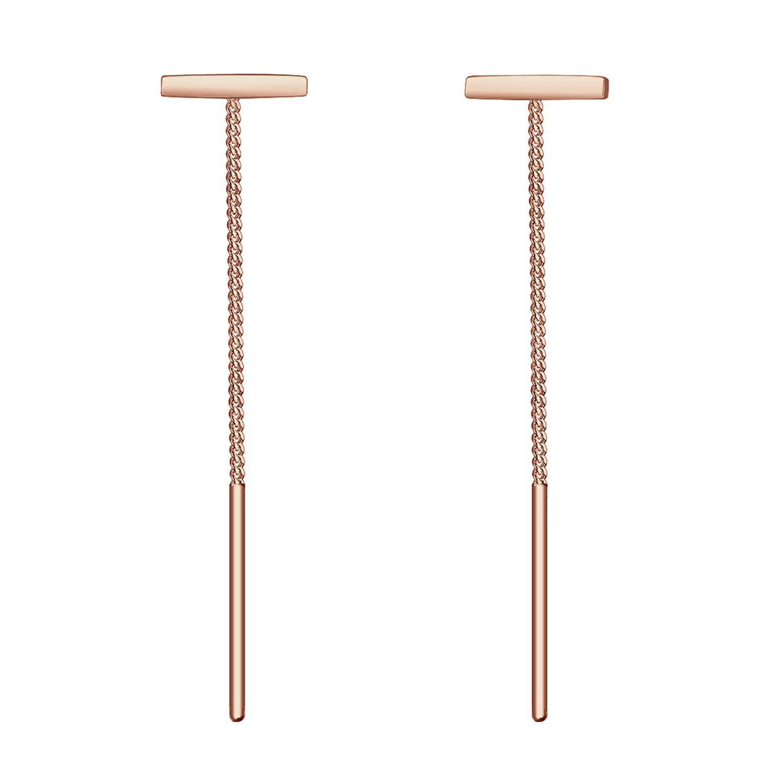 Roségold - Elli | Ohrhänger Ear Chain | 925 Sterling Silber Rosegold