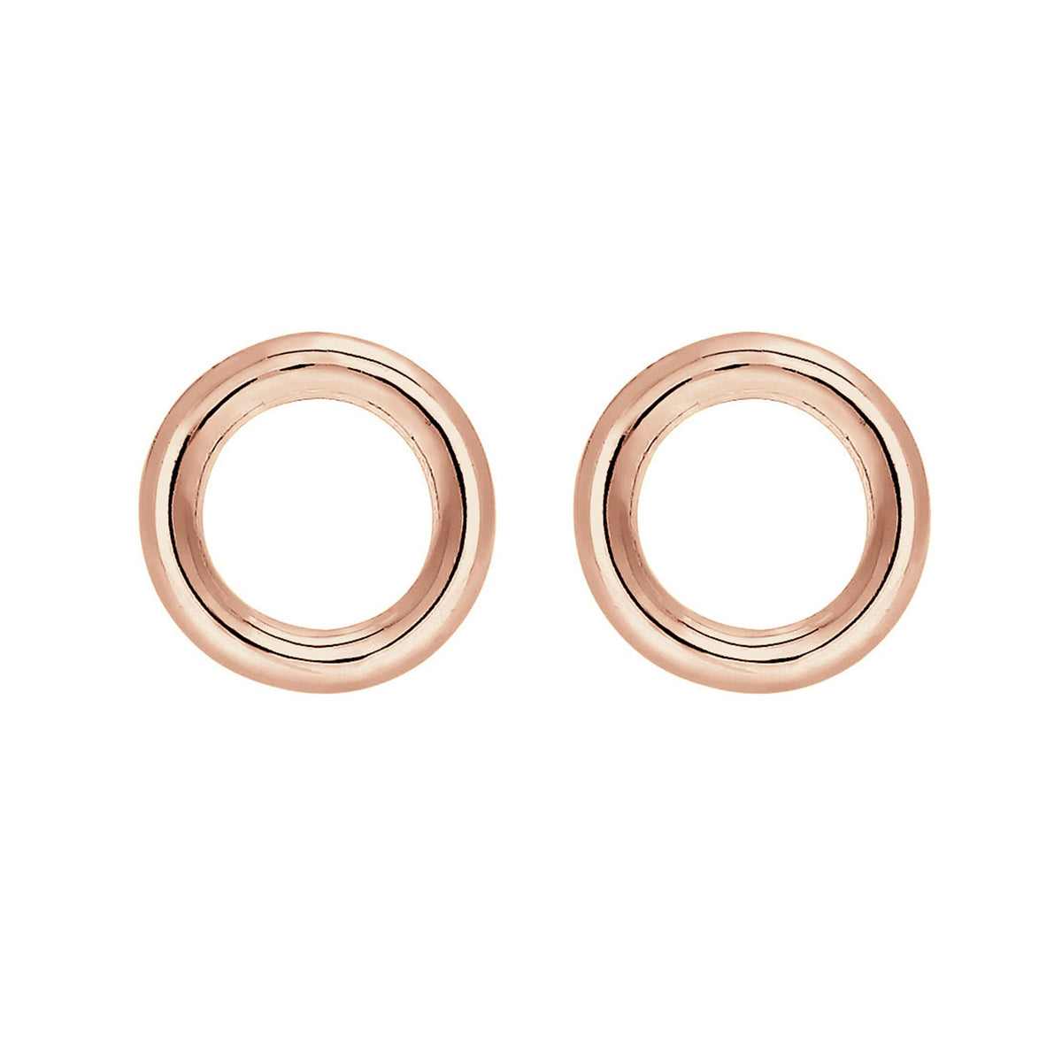 Roségold - Elli | Ohrstecker Geo | 925 Sterling Silber Rosegold