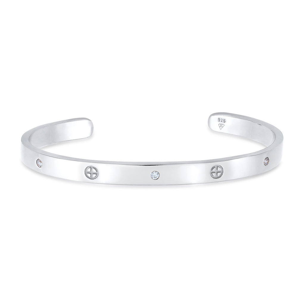 Silber - Elli PREMIUM | Armreif | Zirkonia (Weiß) | 925er Sterling Silber