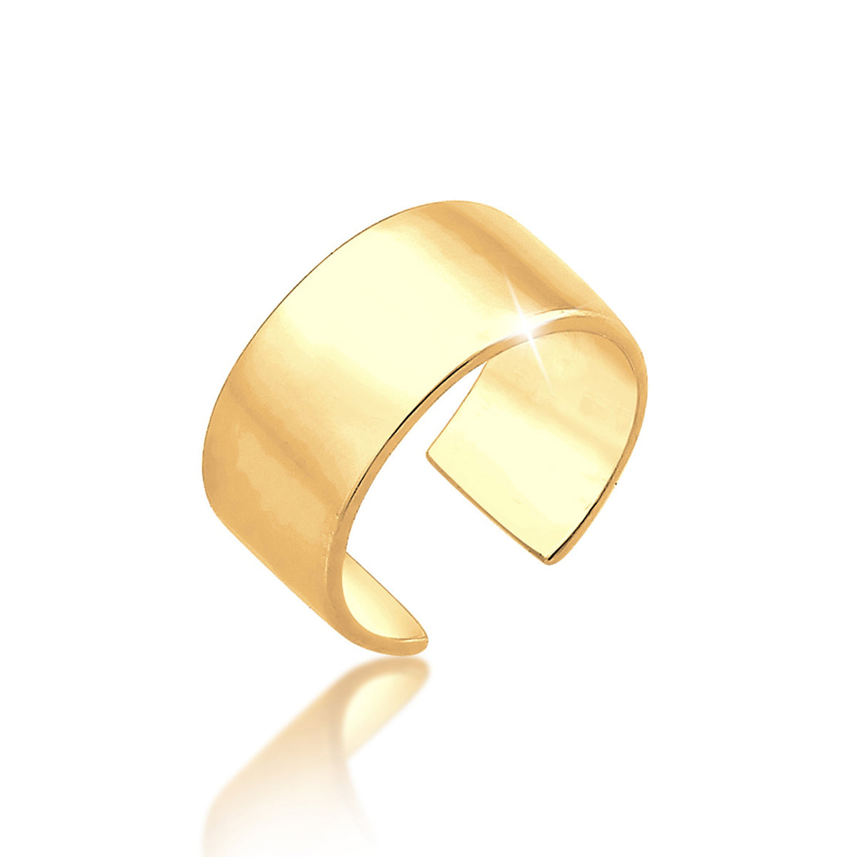 Gold - Elli | Earcuff | 925 Sterling Silber vergoldet