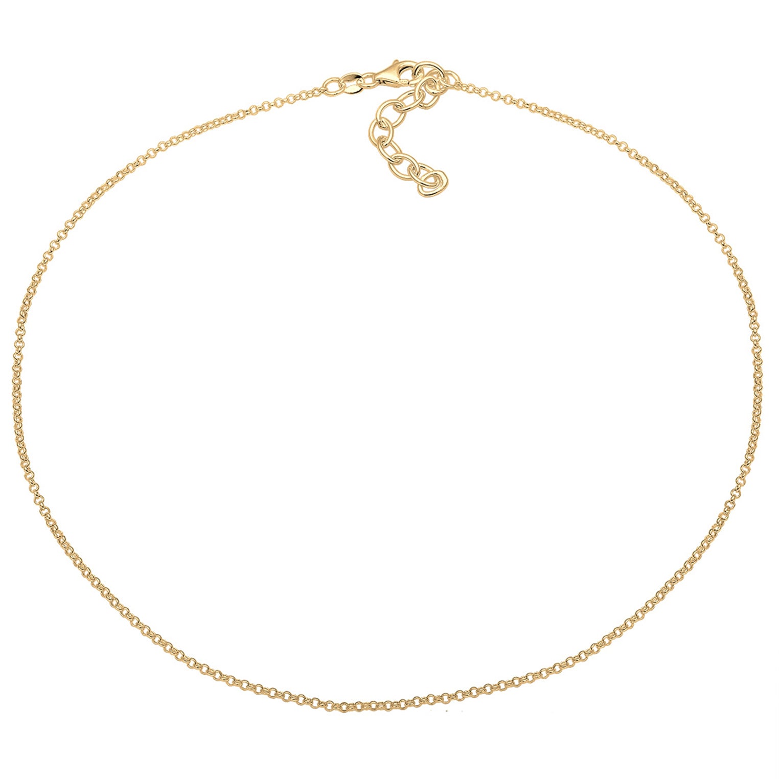 Gold - Elli | Choker Basic | 925 Sterling Silber Vergoldet