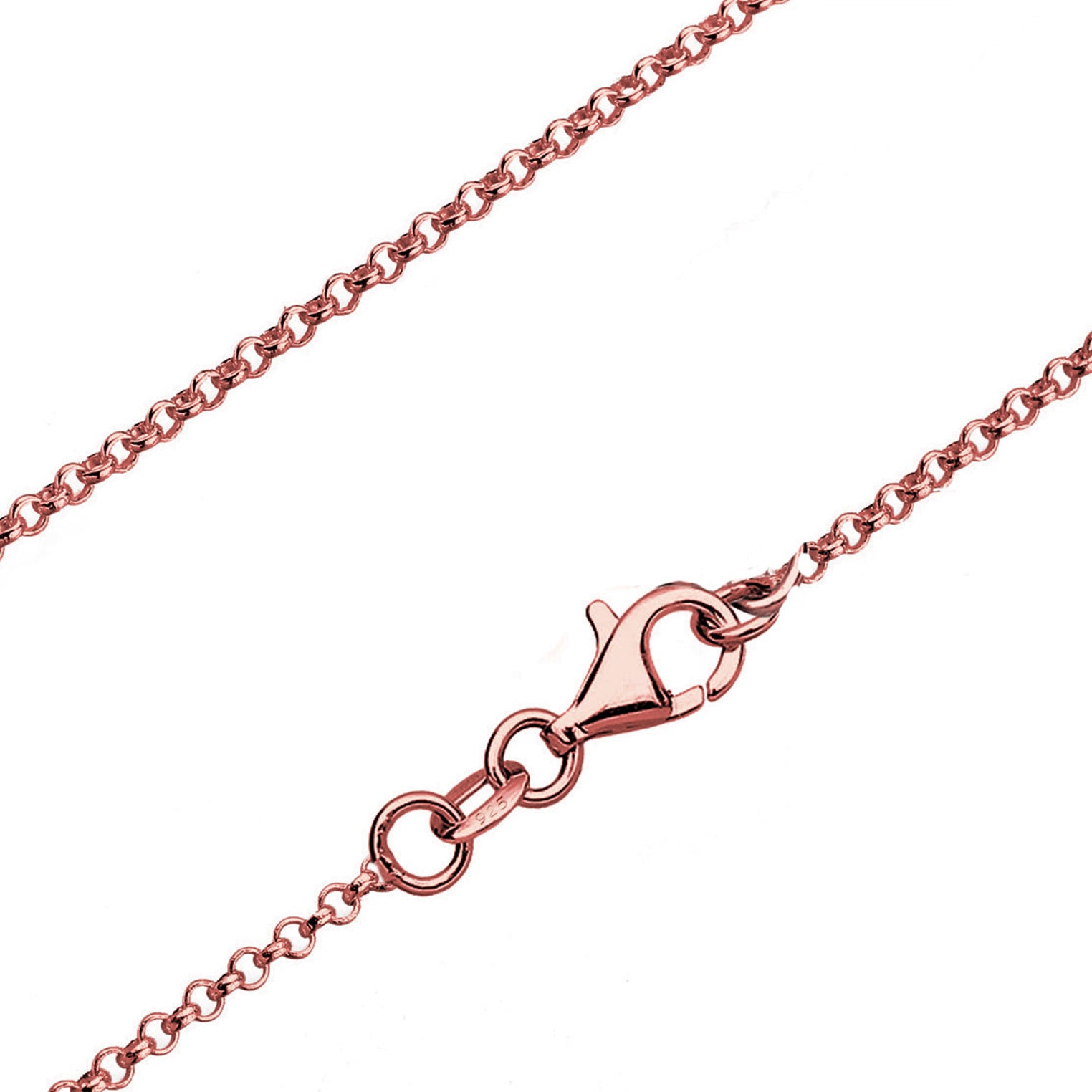 Roségold - Elli | Schmuckset  Geo | Kristall ( Weiß ) | 925 Sterling Silber Rosegold