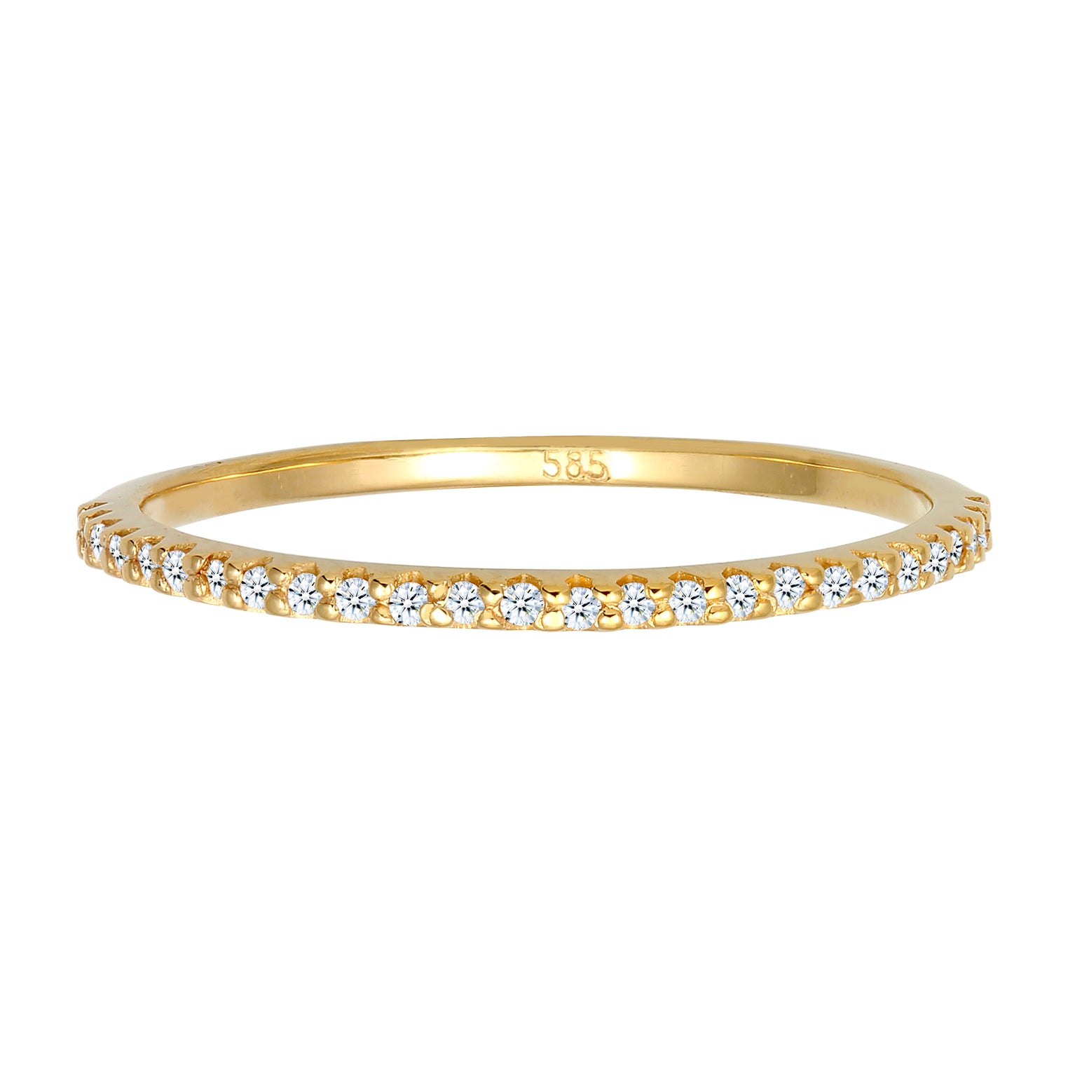 Gold - Elli DIAMONDS | Ring | Diamant ( Weiß, 0,125 ct ) | 585 Gelbgold