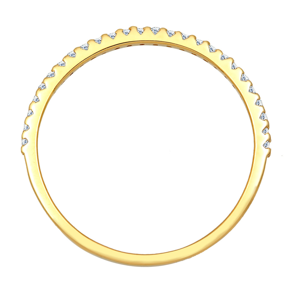 Gold - Elli DIAMONDS | Ring | Diamant ( Weiß, 0,125 ct ) | 585 Gelbgold