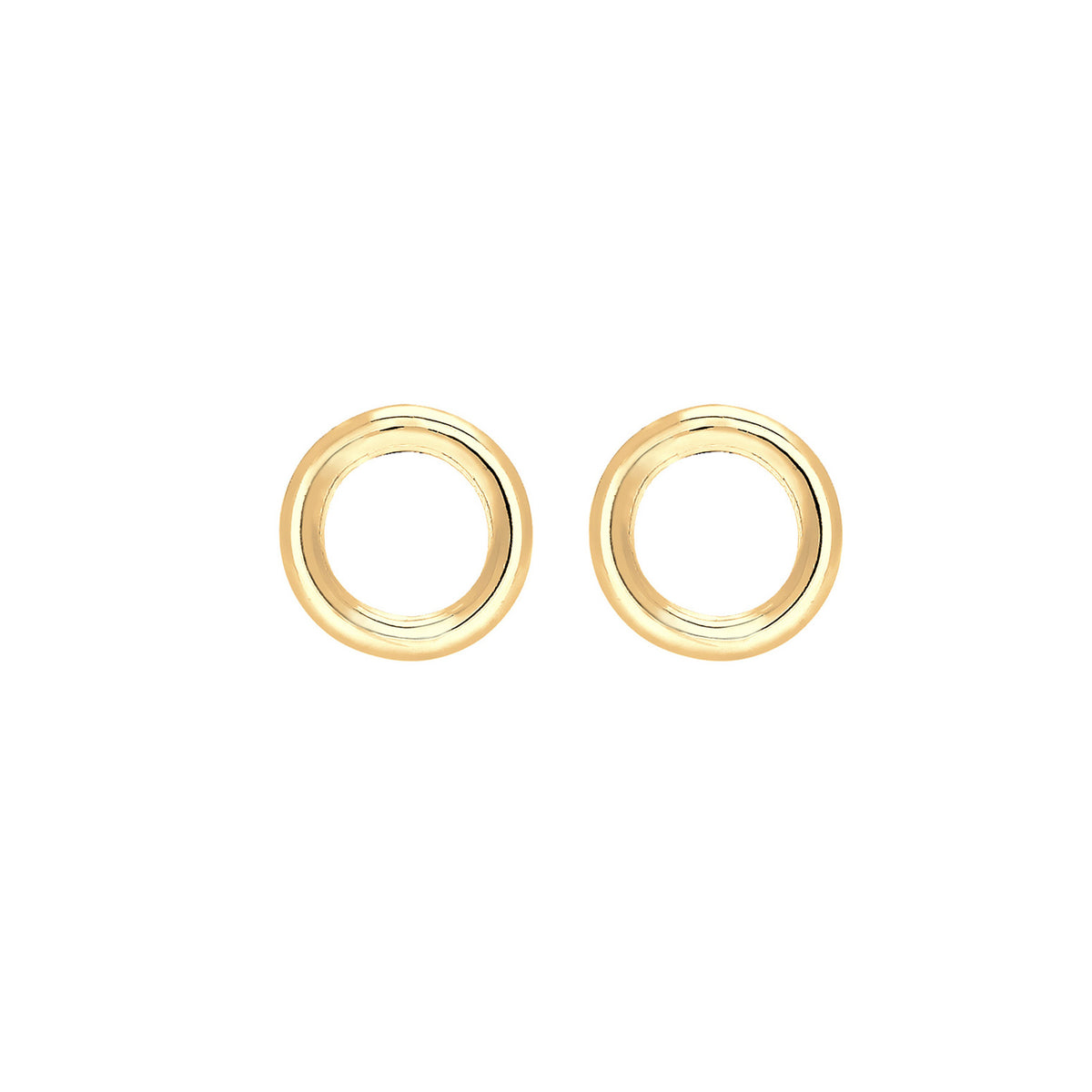 Gold - Elli PREMIUM | Ohrstecker Geo | 585 Gelbgold