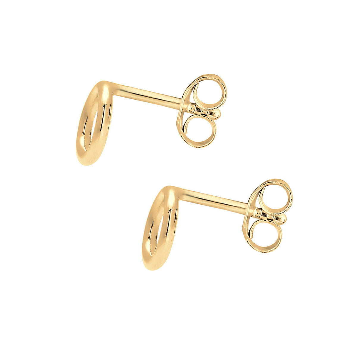 Gold - Elli PREMIUM | Ohrstecker Geo | 585 Gelbgold