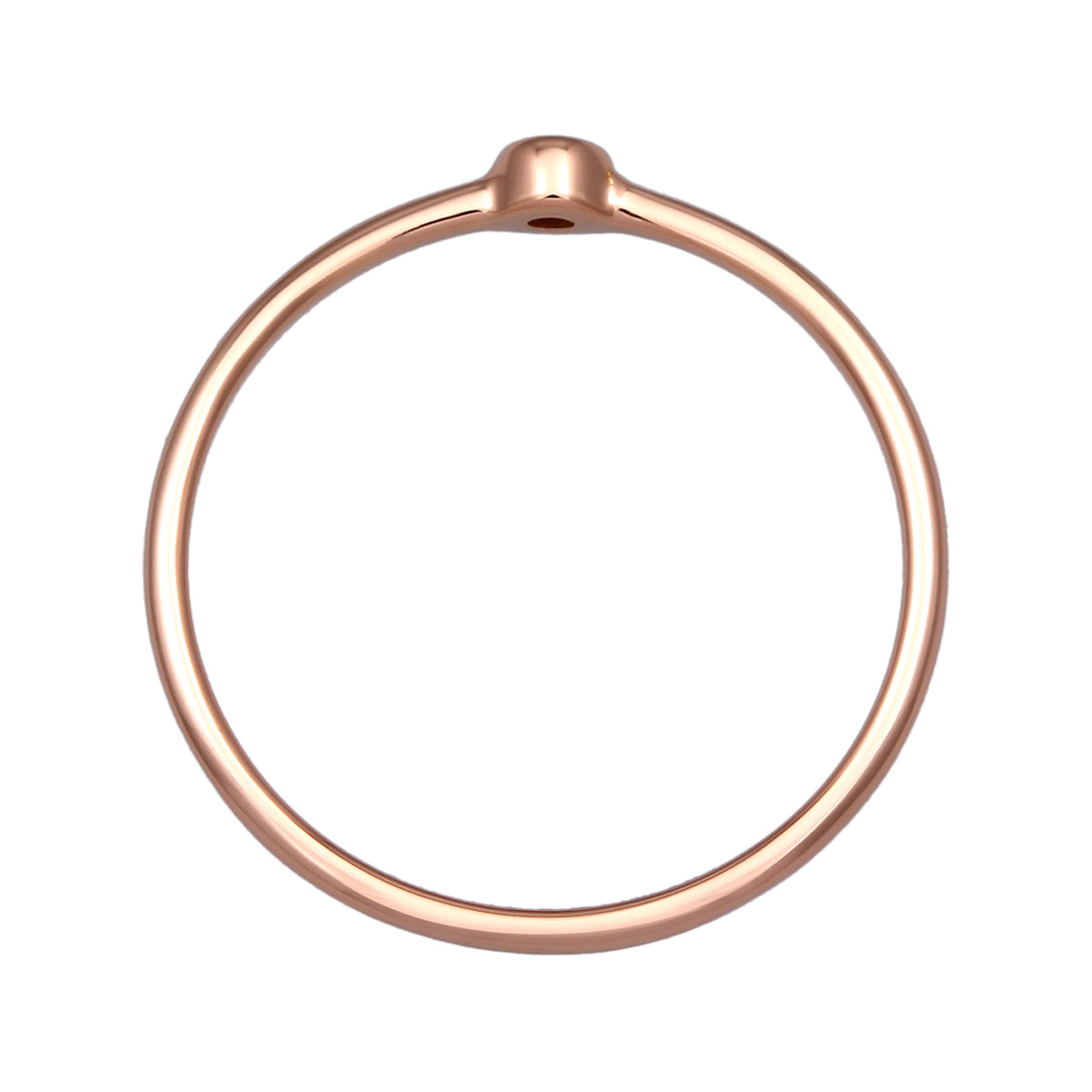 Roségold - Elli DIAMONDS | Ring | Diamant ( Schwarz, 0,03 ct ) | 750 Roségold