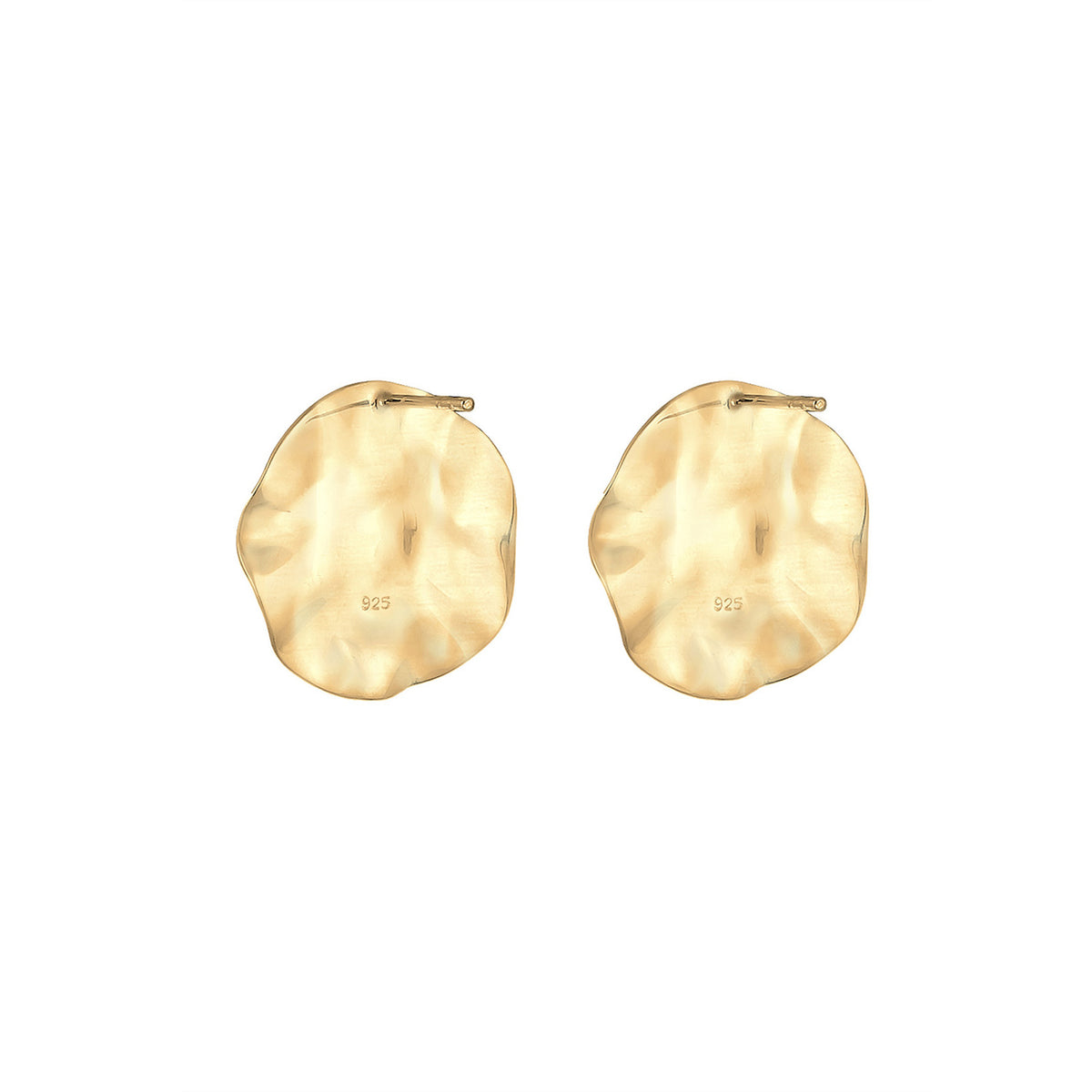 Gold - Elli | Ohrstecker Geo | 925 Sterling Silber vergoldet
