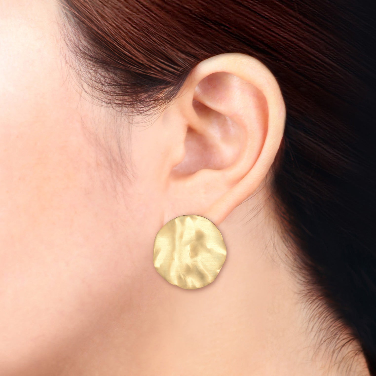 Gold - Elli | Ohrstecker Geo | 925 Sterling Silber vergoldet