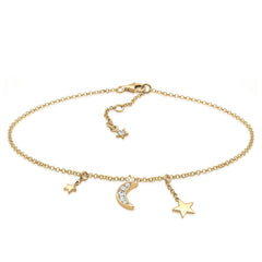 Astro Anklet | With Crystals from Swarovski® (White)
