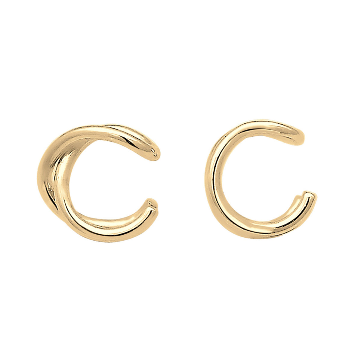 Gold - Elli | Earcuff Set Geo | 925 Sterling Silber vergoldet