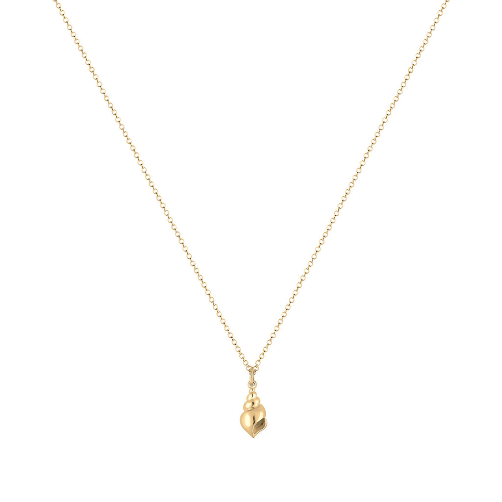 Gold - Elli | Halskette Muschel | 925 Sterling Silber vergoldet
