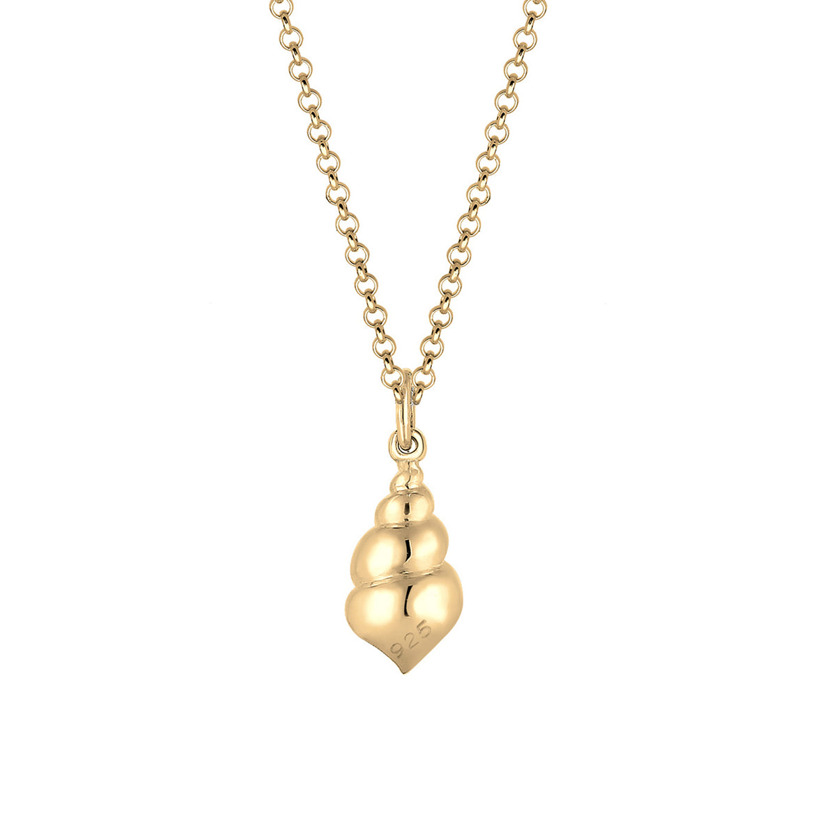 Gold - Elli | Halskette Muschel | 925 Sterling Silber vergoldet
