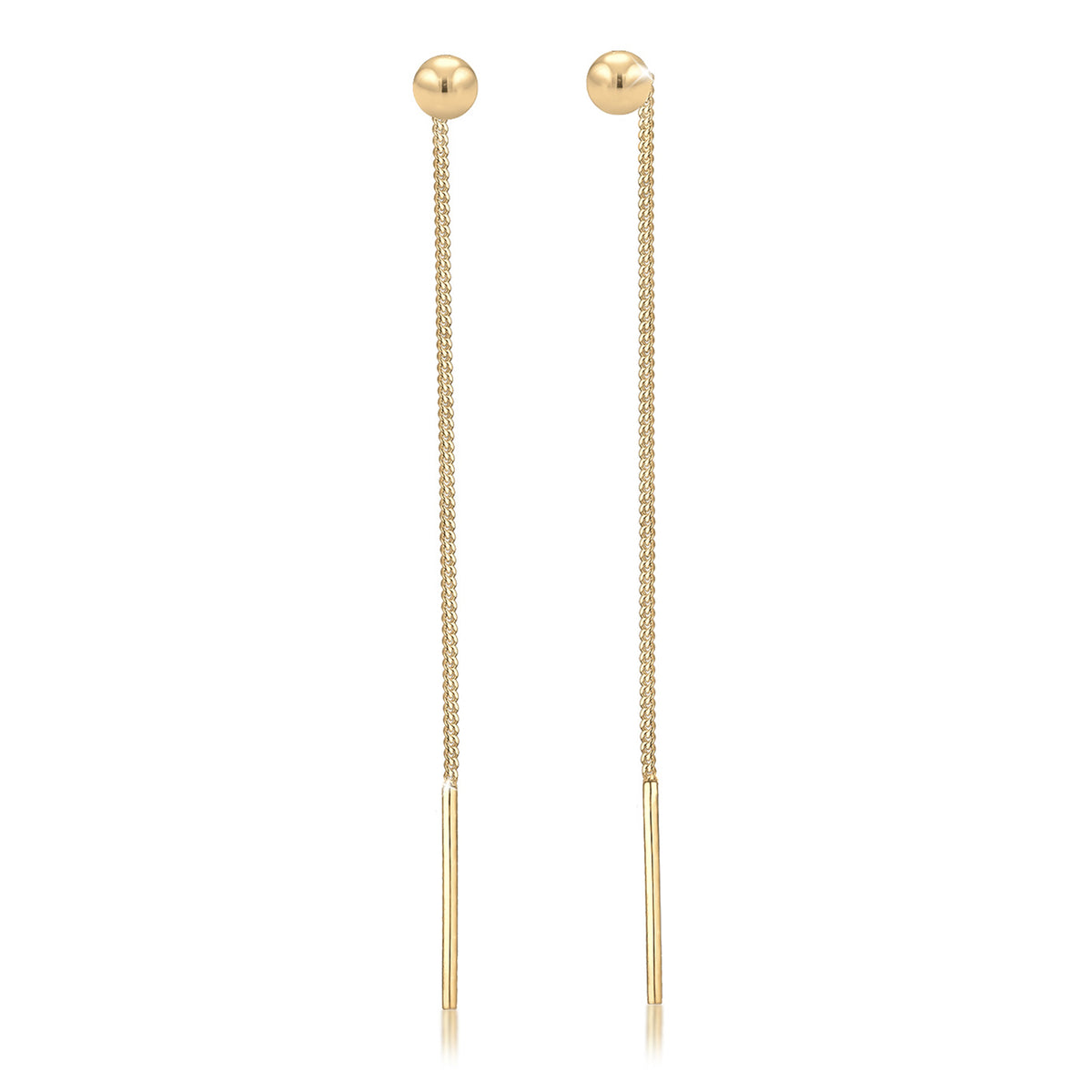 Gold - Elli | Ohrhänger Ear Chain | 925 Sterling Silber vergoldet