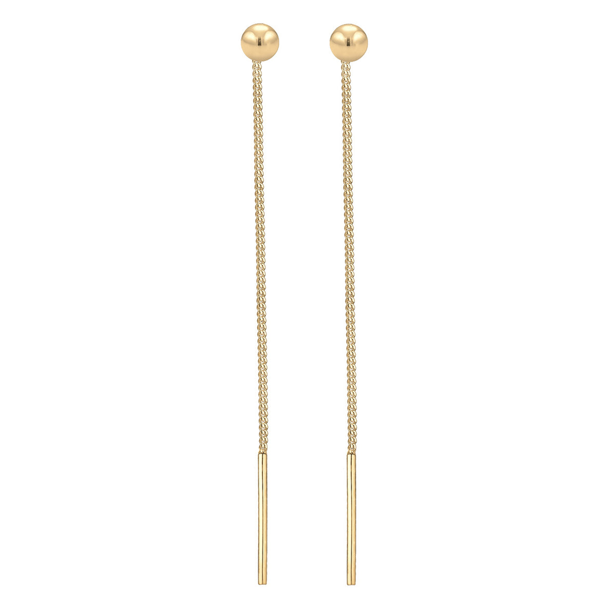 Gold - Elli | Ohrhänger Ear Chain | 925 Sterling Silber vergoldet