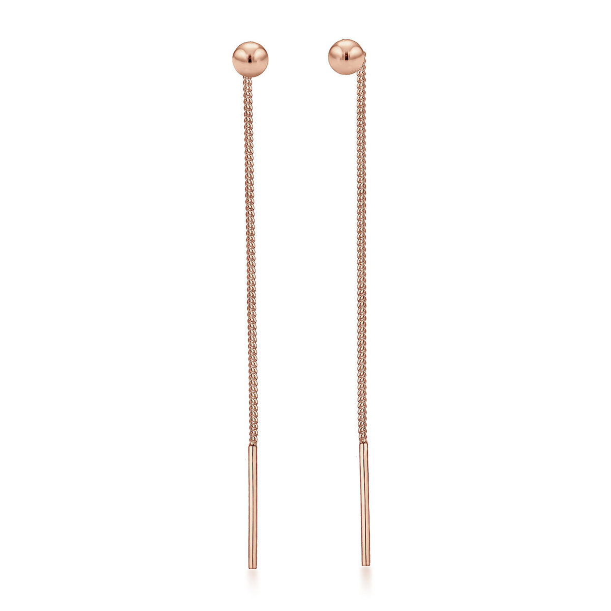 Roségold - Elli | Ohrhänger Ear Chain | 925 Sterling Silber Rosegold