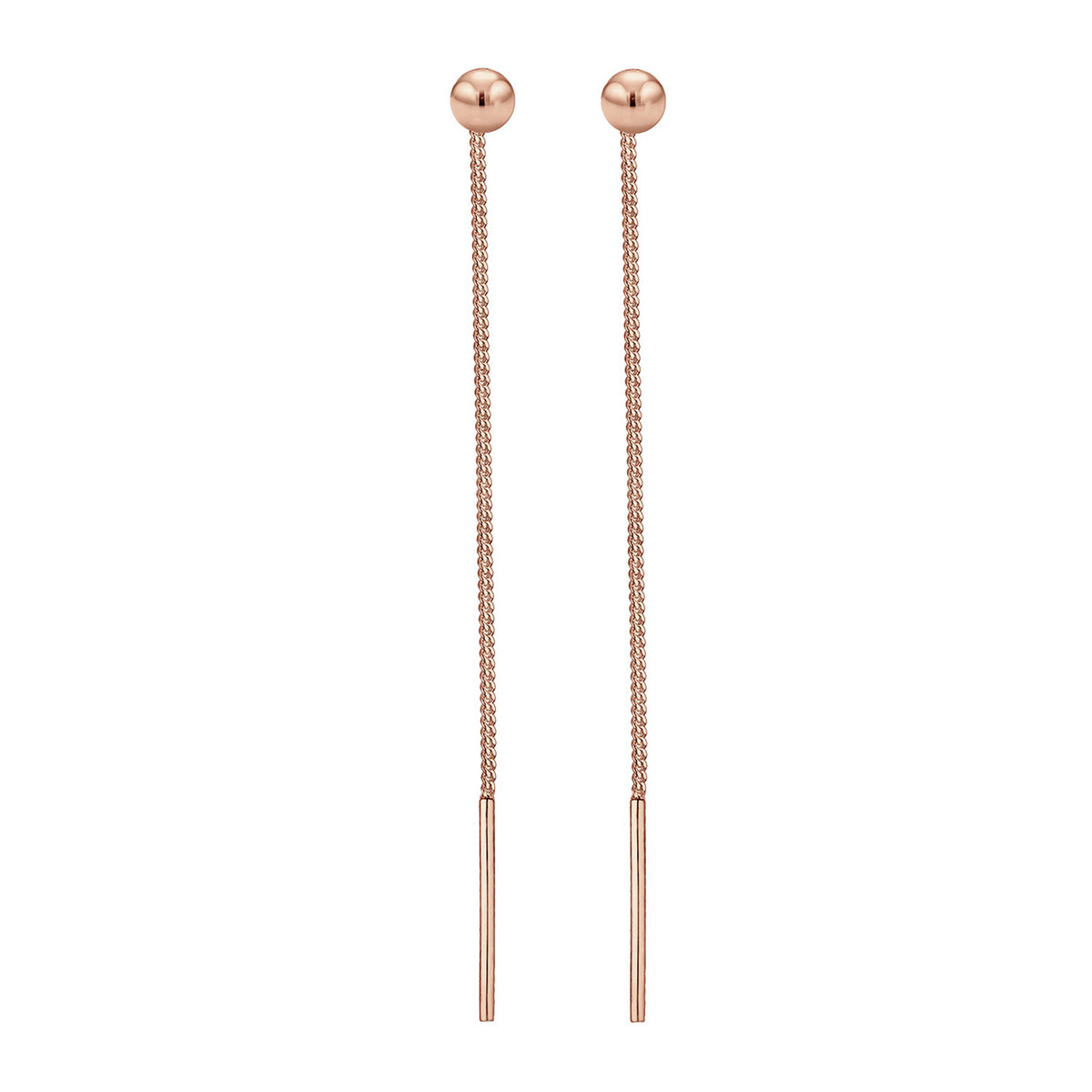 Roségold - Elli | Ohrhänger Ear Chain | 925 Sterling Silber Rosegold