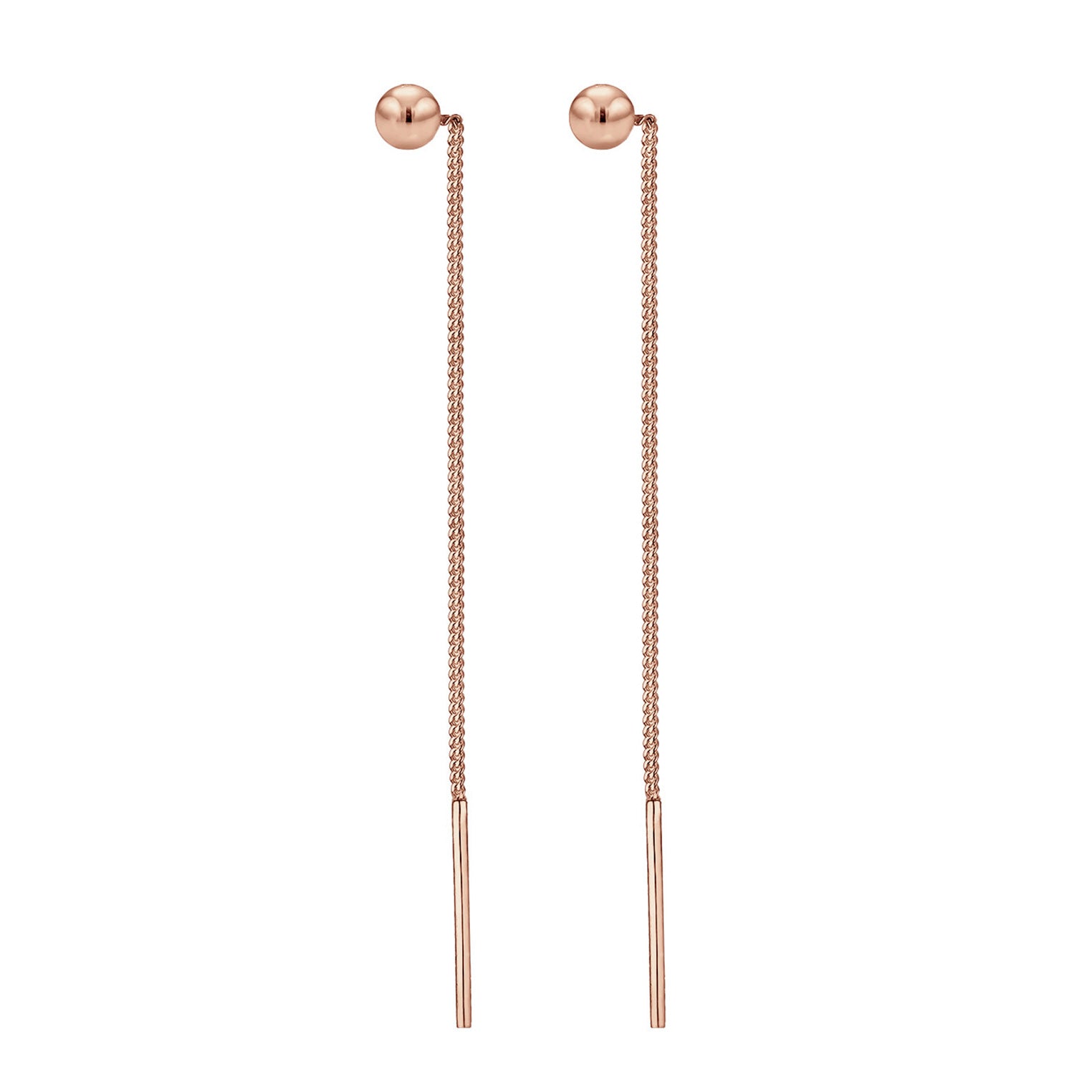 Roségold - Elli | Ohrhänger Ear Chain | 925 Sterling Silber Rosegold
