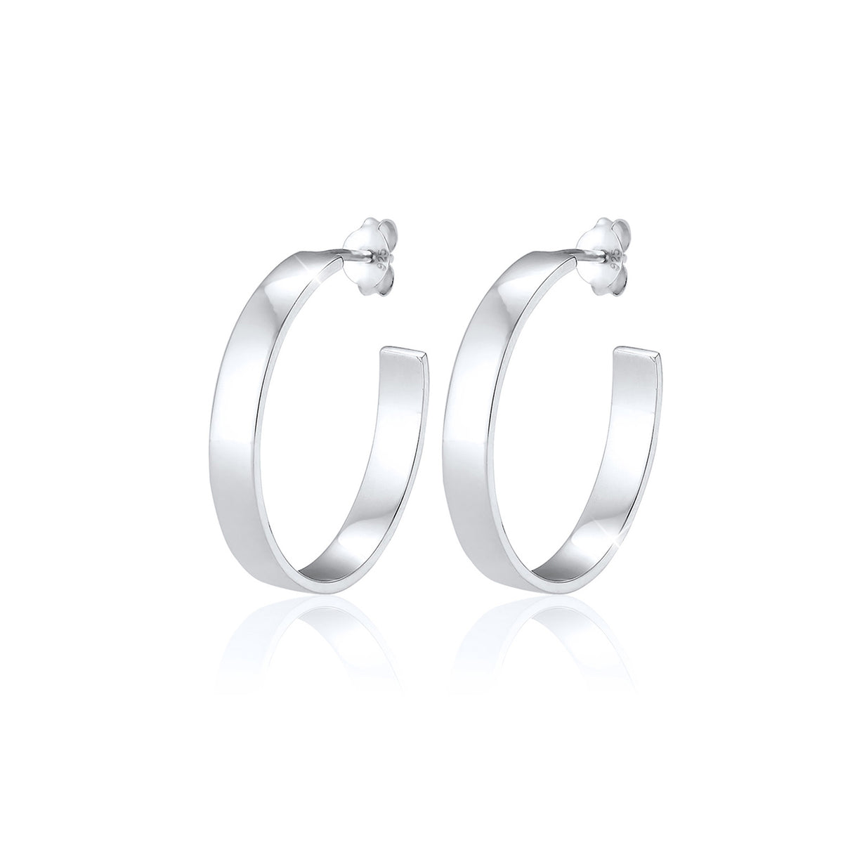 Silber - Elli | Creole | 925er Sterling Silber
