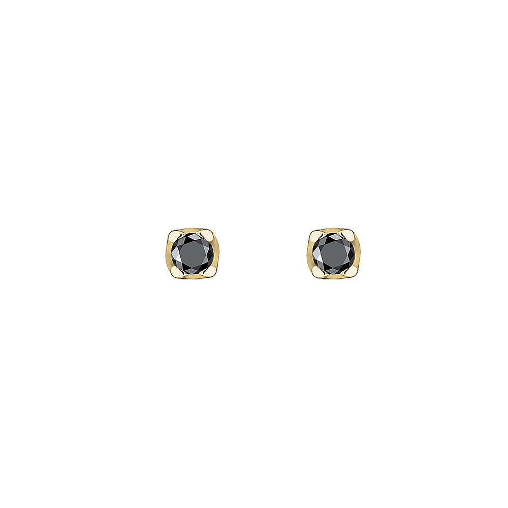 Stud Earrings | Diamond (Black, 0.06 ct)
