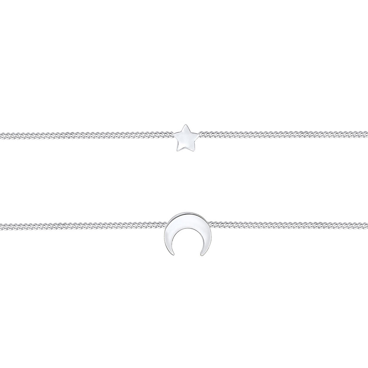 Silber - Elli | Layer-Choker Astro | 925er Sterling Silber