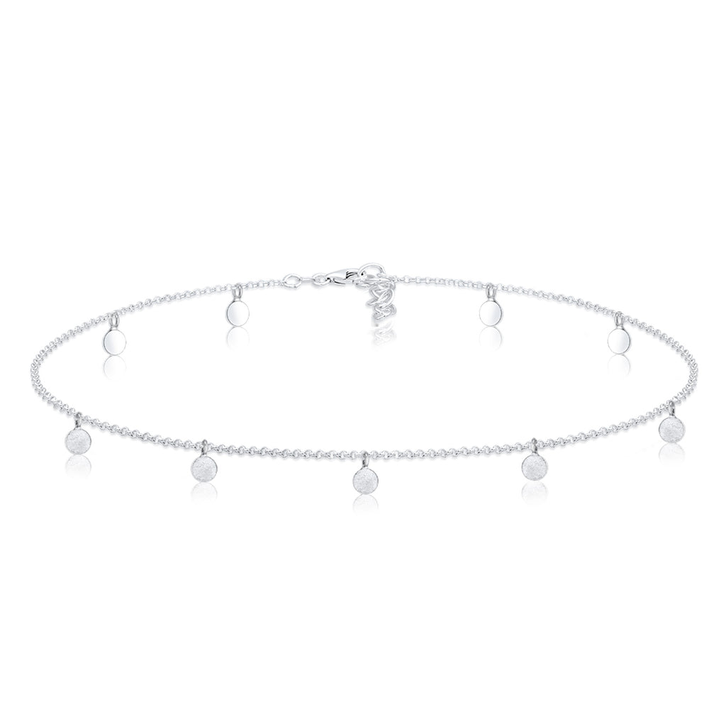 Silber - Elli | Choker Basic Plättchen | 925er Sterling Silber
