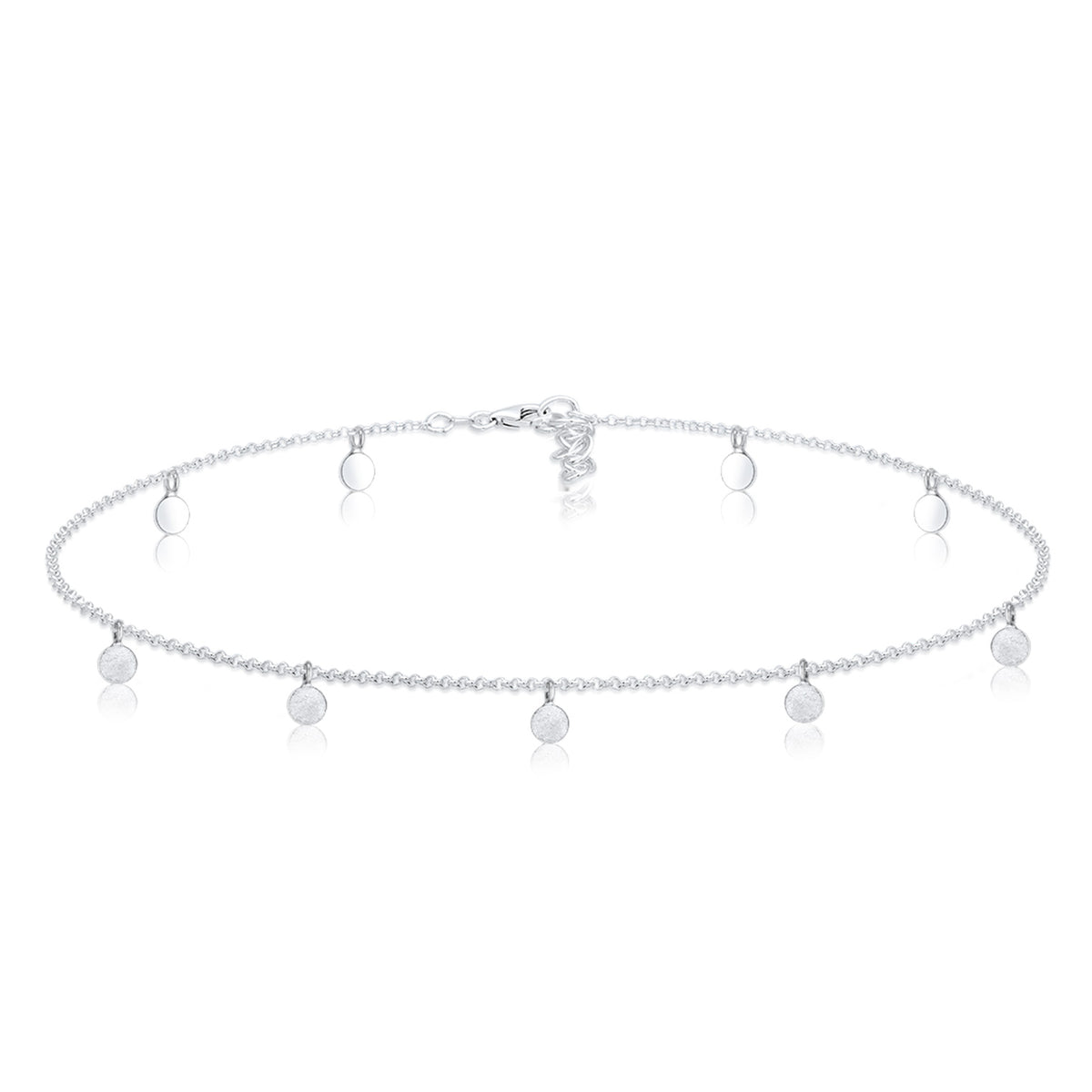 Silber - Elli | Choker Basic Plättchen | 925er Sterling Silber