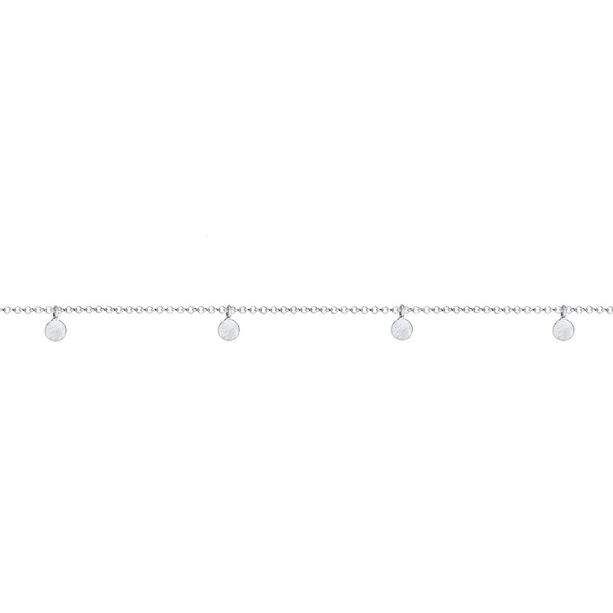 Silber - Elli | Choker Basic Plättchen | 925er Sterling Silber
