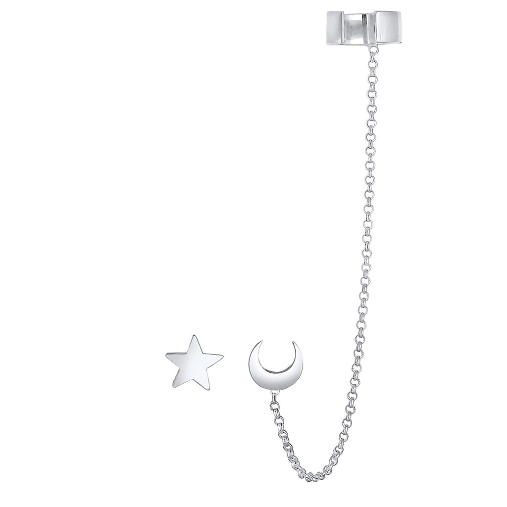 Silber - Elli | Earcuff Astro | 925er Sterling Silber