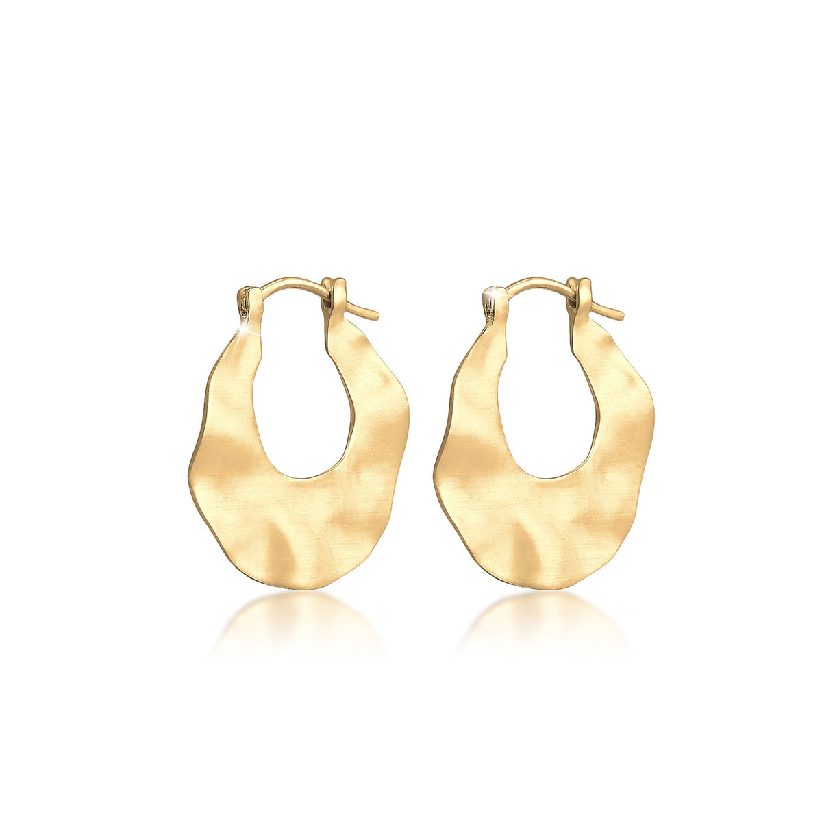 Gold - Elli | Creole | 925 Sterling Silber vergoldet