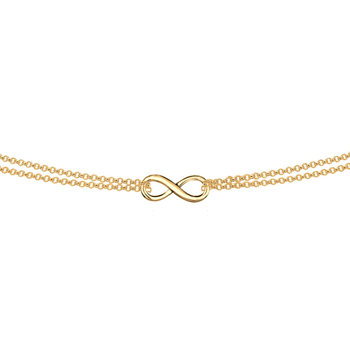 Gold - Elli | Choker Infinity | 925 Sterling Silber vergoldet