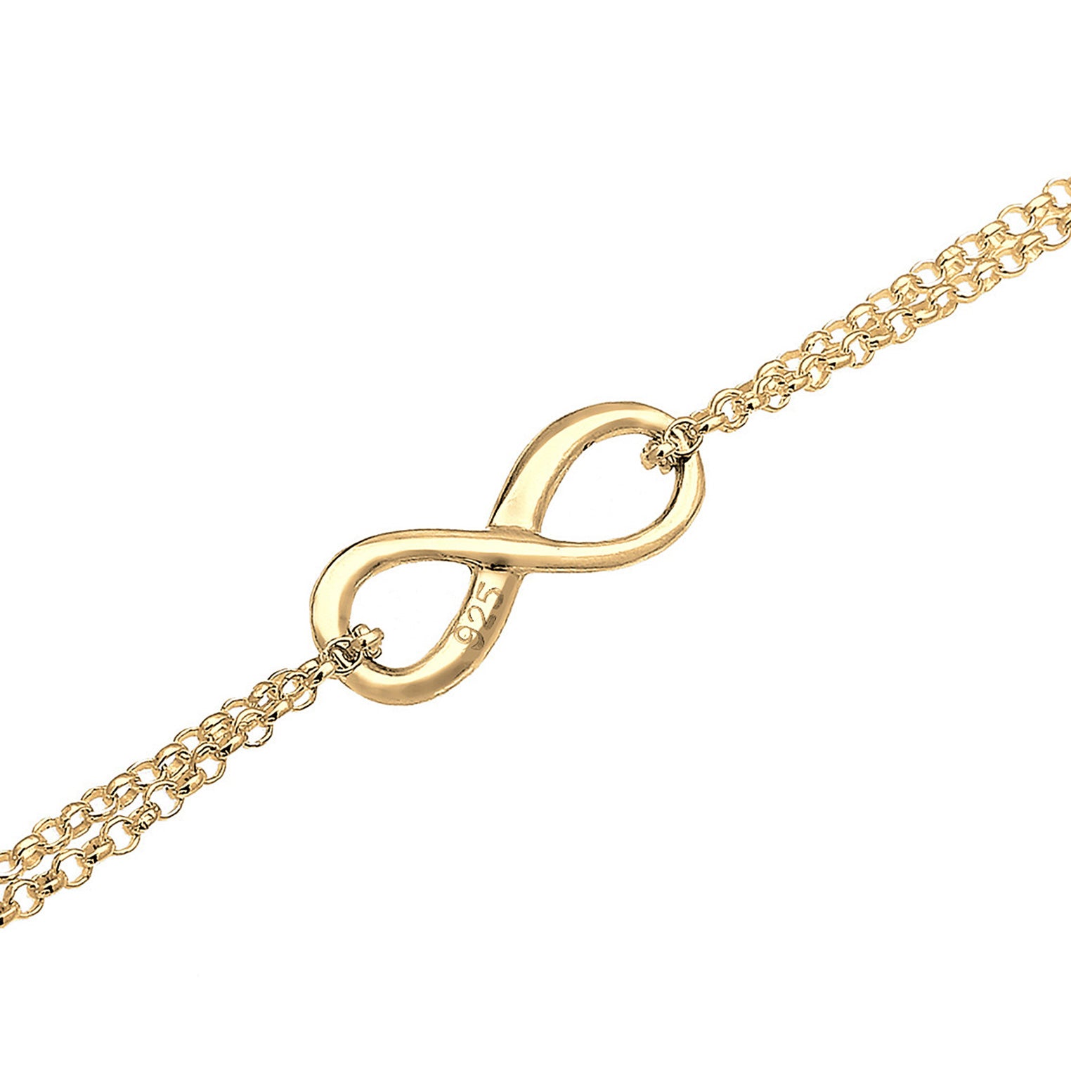 Gold - Elli | Choker Infinity | 925 Sterling Silber vergoldet