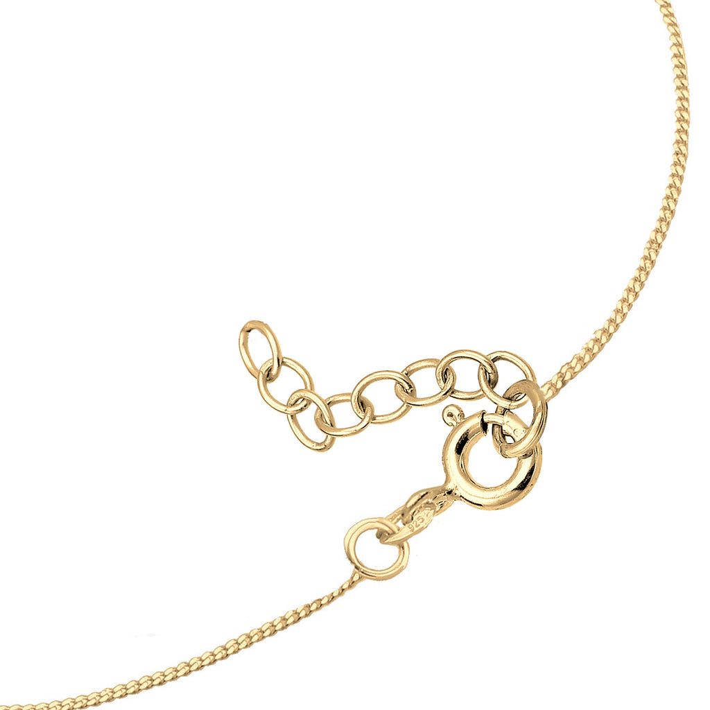 Gold - Elli | Halskette Sternschnuppe | Emaille | 925 Sterling Silber vergoldet