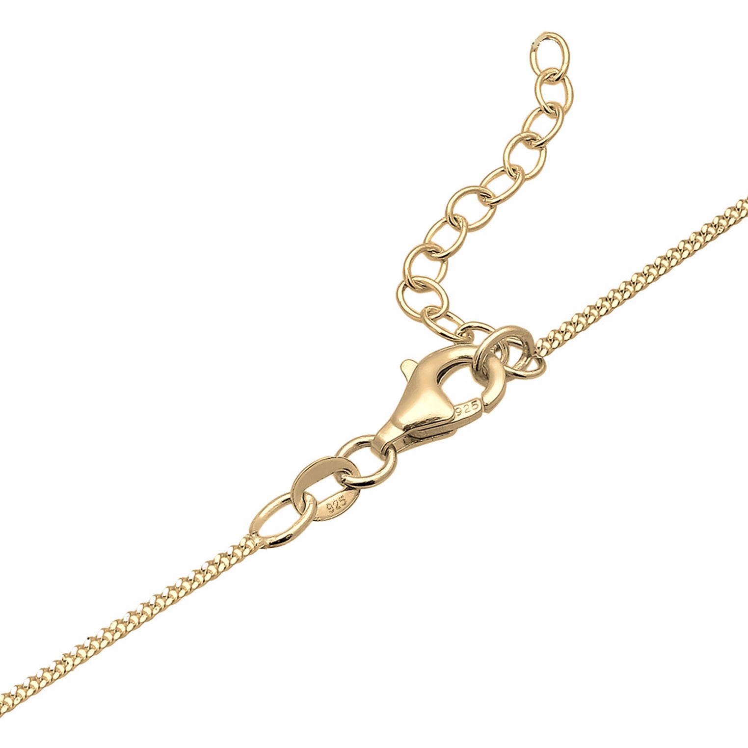 Gold - Elli | Halskette Astro | Mondstein ( Weiß ) | 925 Sterling Silber vergoldet