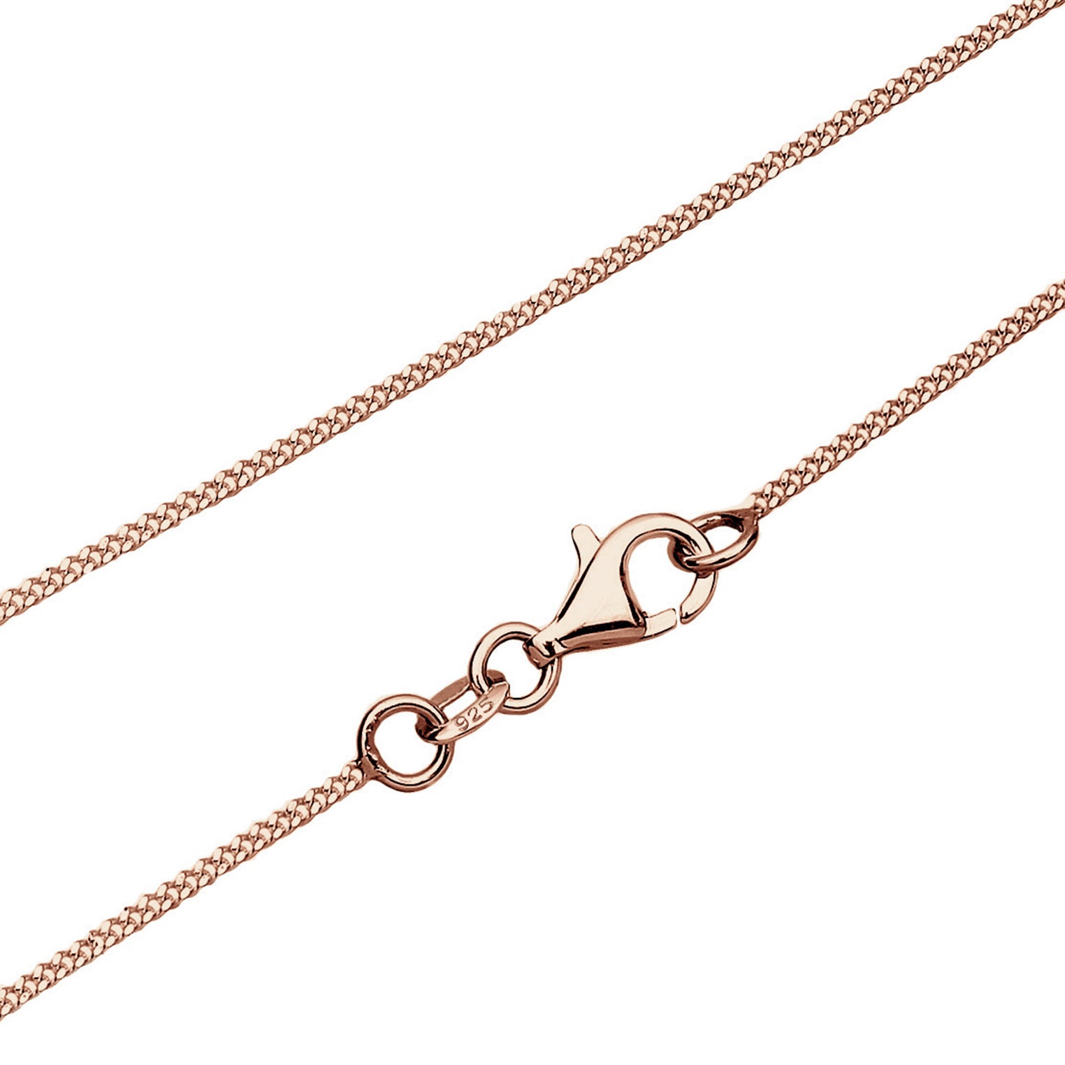 Roségold - Elli | Halskette Herz | Kristall (Weiß) | 925 Sterling Silber Rosegold