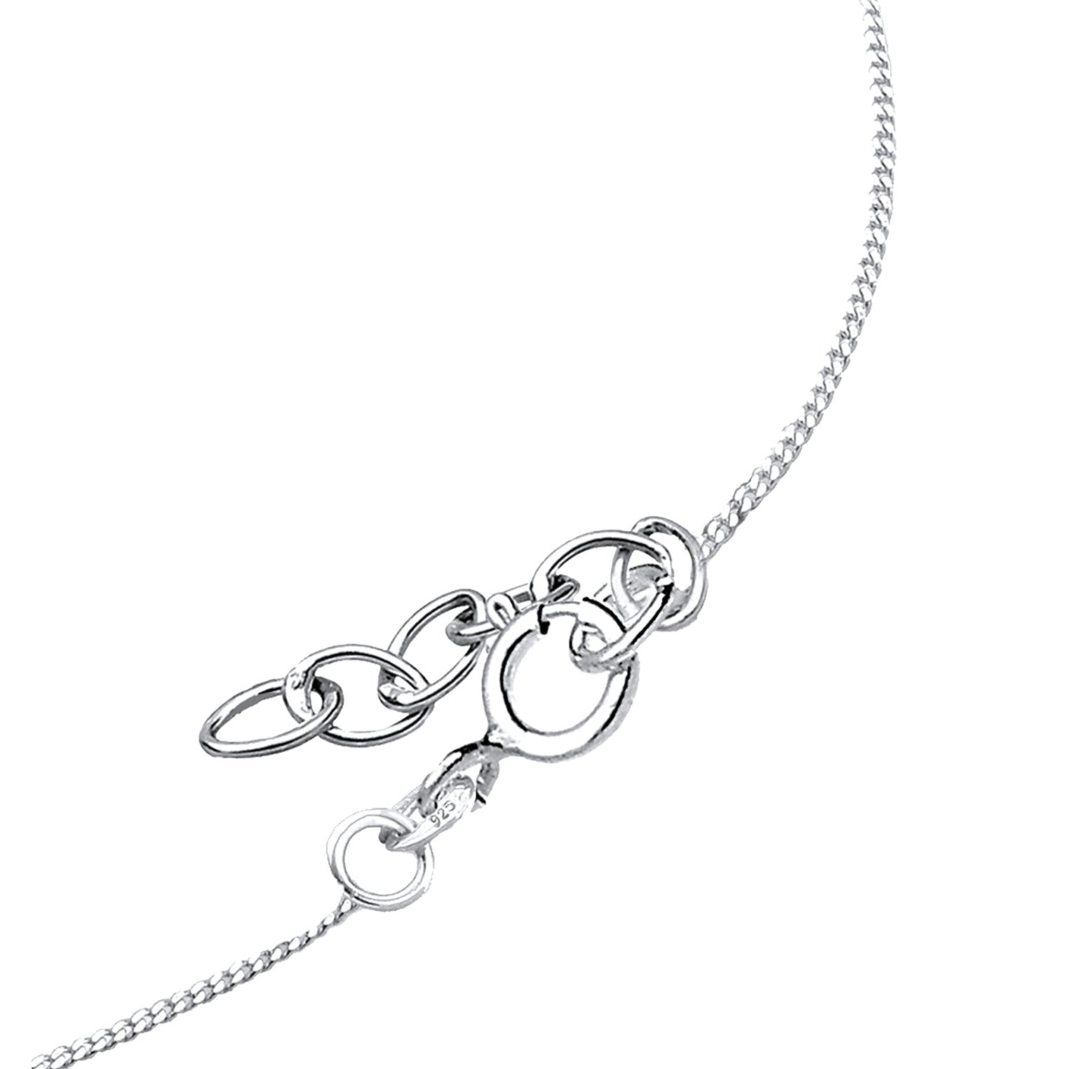 Silber - Elli | Halskette Herz | Mit Kristallen von Swarovski® (Weiß) | 925er Sterling Silber