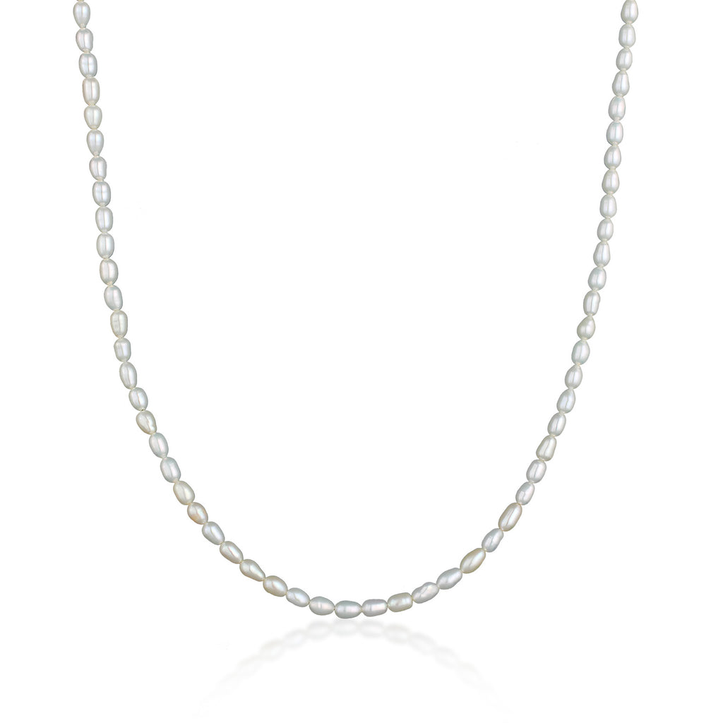 Silber - Nenalina | Halskette | Süßwasserperle | 925er Sterling Silber