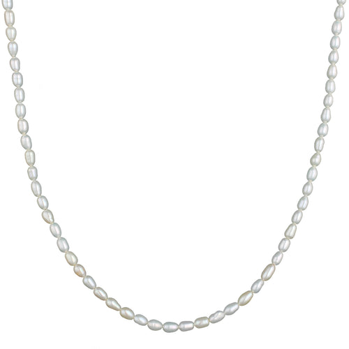 Silber - Nenalina | Halskette | Süßwasserperle | 925er Sterling Silber