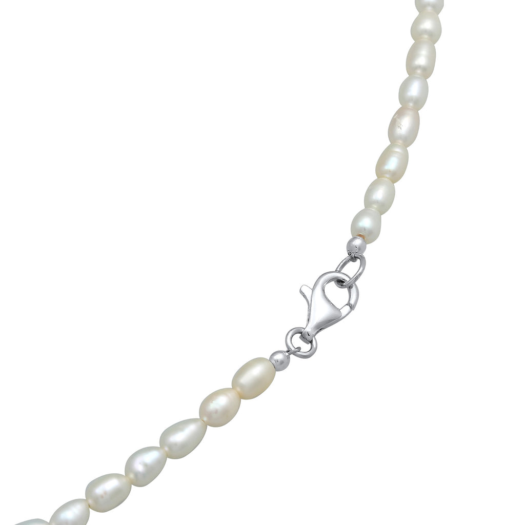 Silber - Nenalina | Halskette | Süßwasserperle | 925er Sterling Silber