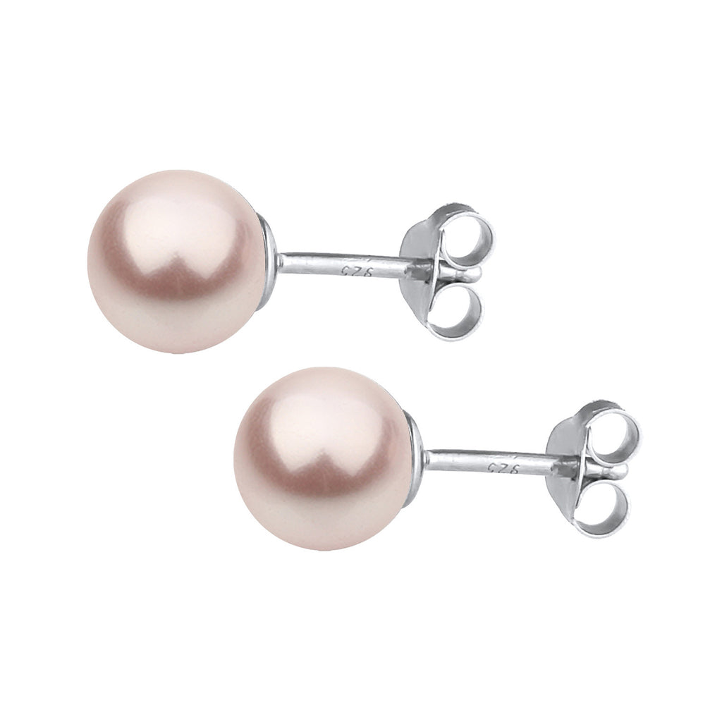 Rosa - Nenalina | Ohrstecker | Perle | 925er Sterling Silber