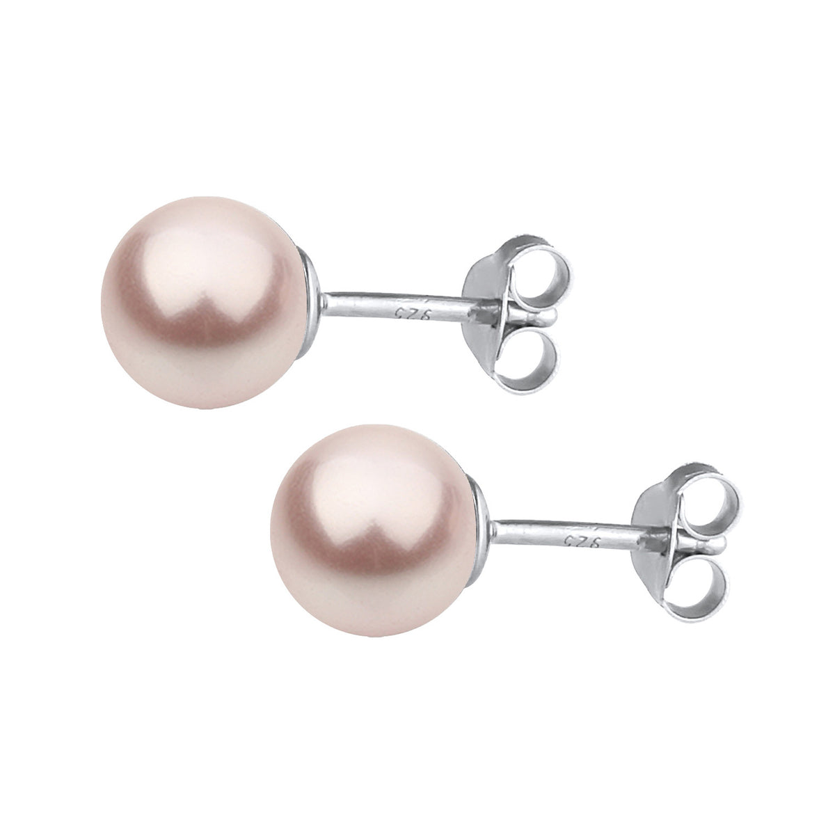 Rosa - Nenalina | Ohrstecker | Perle | 925er Sterling Silber