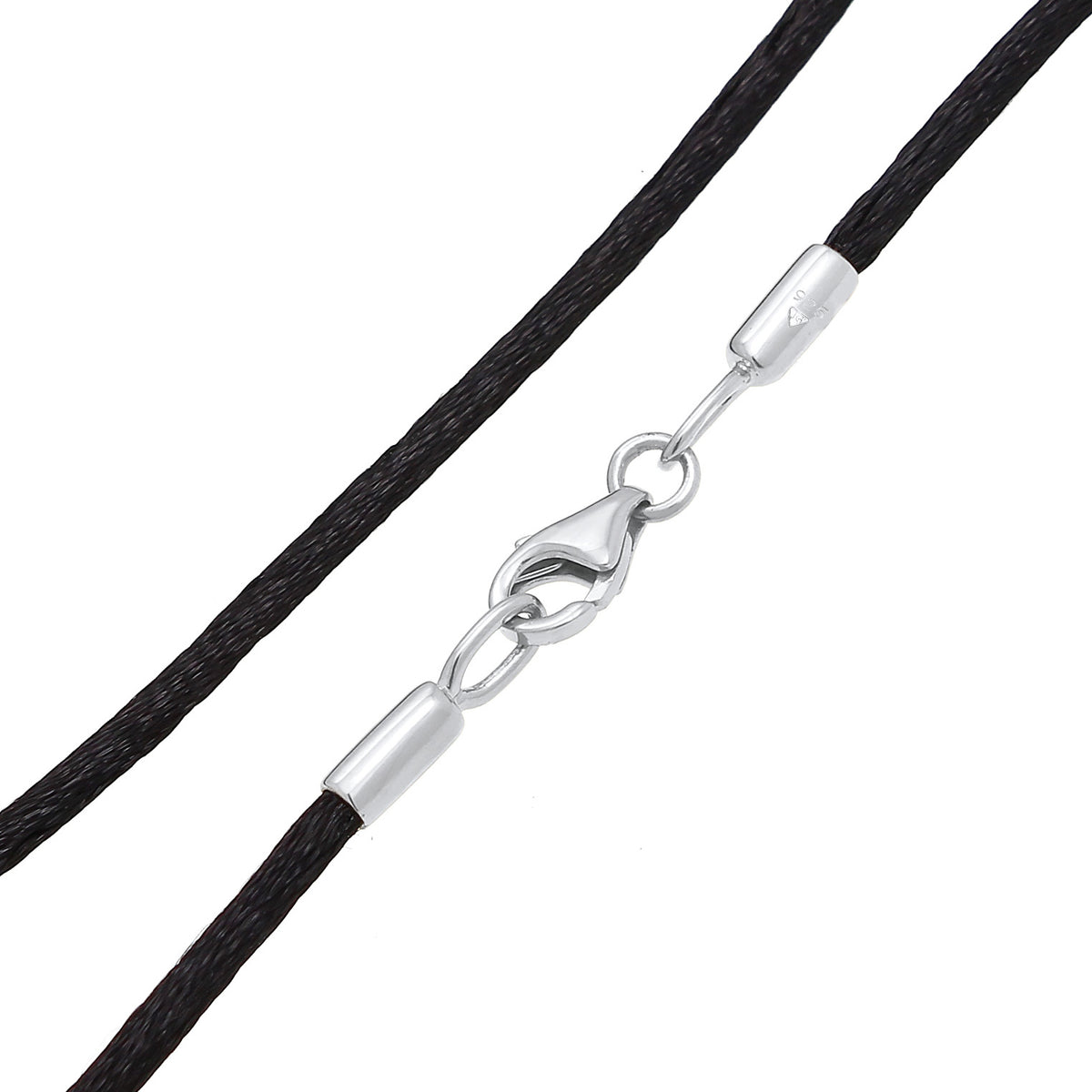 Silber - Nenalina | Halskette | Seide | 925er Sterling Silber