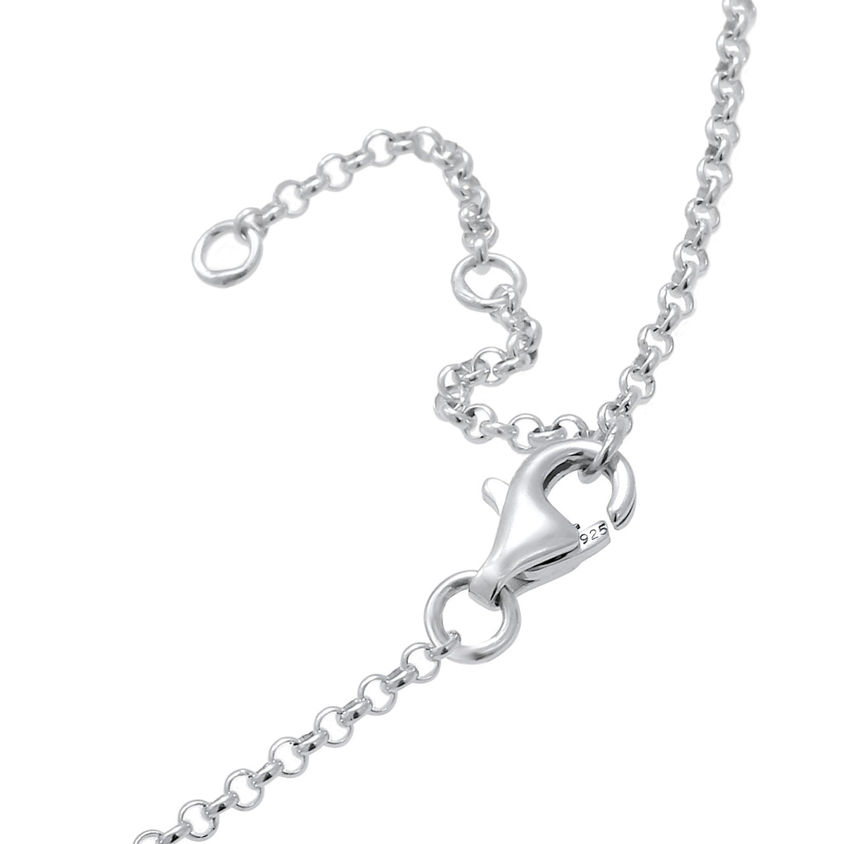Silber - Nenalina | Fußkettchen Herz | 925er Sterling Silber