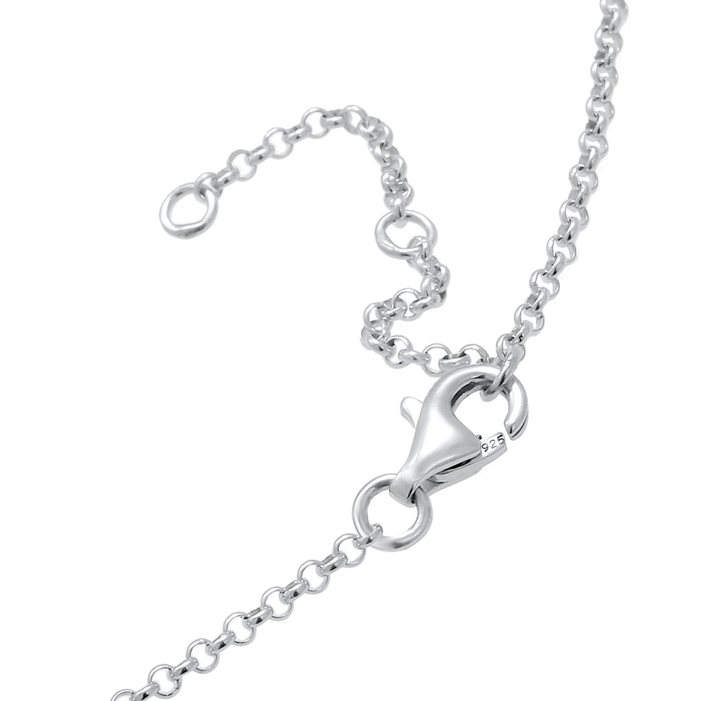 Silber - Nenalina | Fußkettchen Herz | 925er Sterling Silber