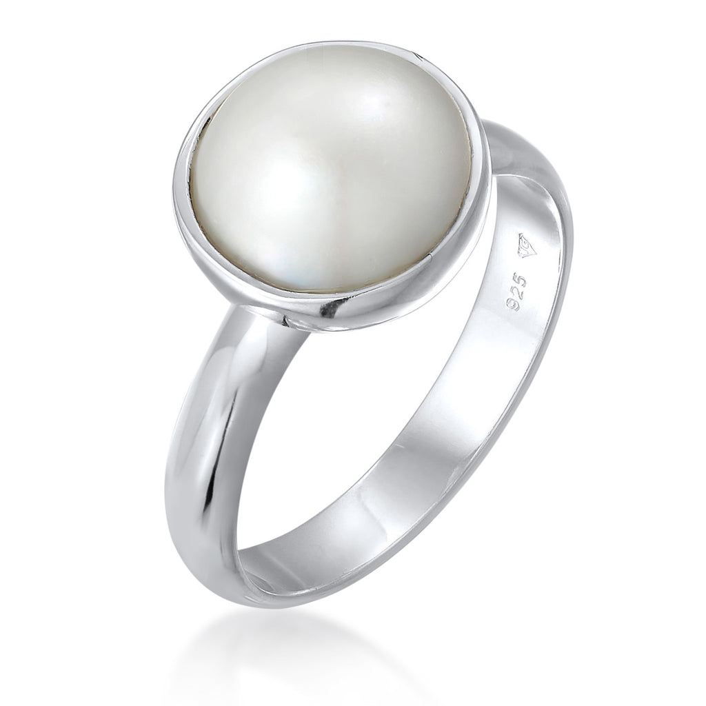 Silber - Nenalina | Ring | Mabe Perle | 925er Sterling Silber