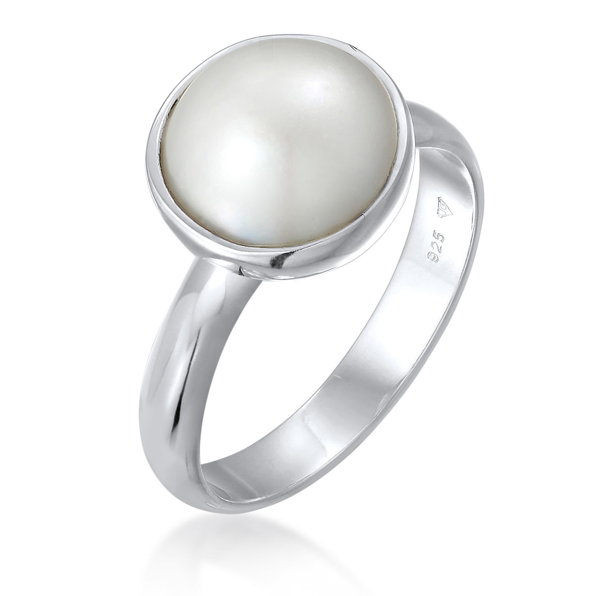 Silber - Nenalina | Ring | Mabe Perle | 925er Sterling Silber