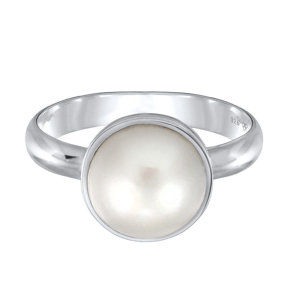 Silber - Nenalina | Ring | Mabe Perle | 925er Sterling Silber